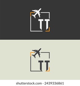 TT initial monogram logo with square style design.