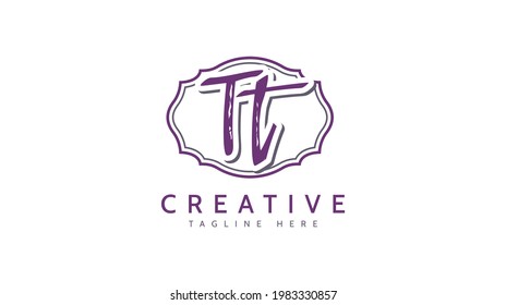 Tt Initials Handwriting Logo Vector Stock Vector (Royalty Free ...