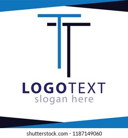 TT Letter Line Logo Element
