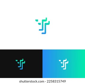 TT letter logo design template elements. Modern abstract digital alphabet letter logo. Vector illustration.