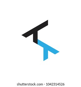 TT letter logo design vector