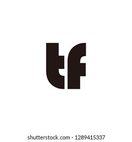 Tt letter logo. Tf letter logo