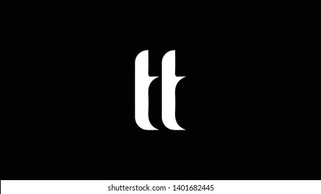 Tt Logo Design Template Vector Minimal Stock Vector (Royalty Free ...