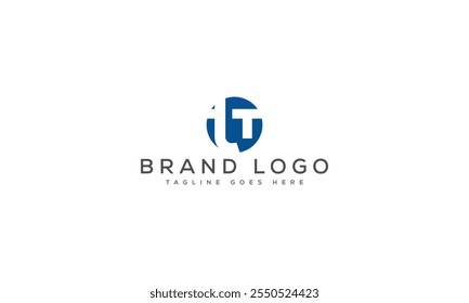 Projeto de modelo vetorial de design de logotipo TT para a marca