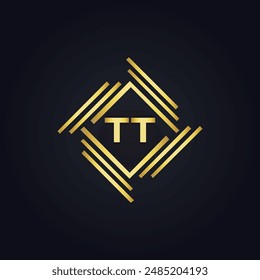 TT logo. T T design. White TT letter. TT, T T letter logo design. Initial letter TT linked circle uppercase monogram logo.