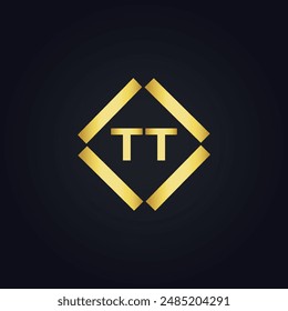 TT logo. T T design. White TT letter. TT, T T letter logo design. Initial letter TT linked circle uppercase monogram logo.