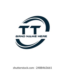 TT logo. T T design. White TT letter. TT, T T letter logo design. Initial letter TT linked circle uppercase monogram logo.