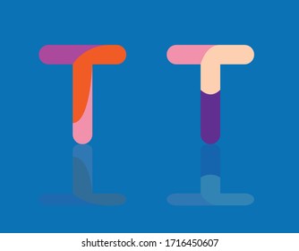 T.T modern style font suitable for logos and various designs