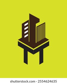 tt real state hexagon  vector letter logo