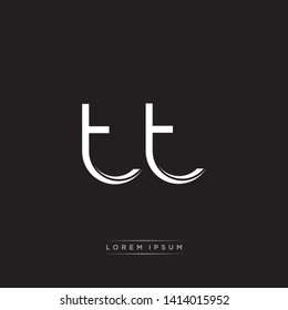 tt t Logo Initial Letter Split Lowercase Modern Monogram