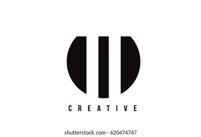 TT T White Letter Logo Design with Circle Background Vector Illustration Template.