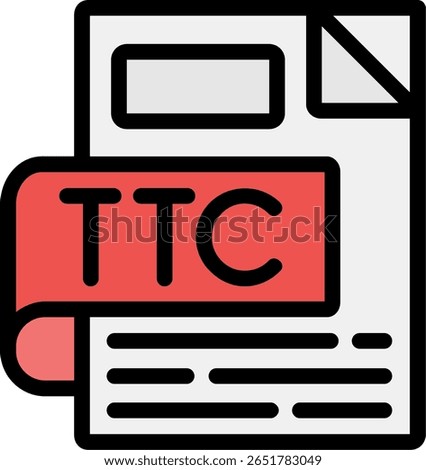 TTC Line Filled Icon Design