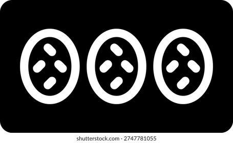 tteok glyph icon illustration vector