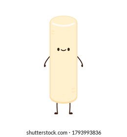 Tteokbokki noodle vector. Tteokbokki character design. Spicy rice cake