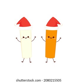 Tteokbokki noodle vector. Tteokbokki character design. Spicy rice cake.