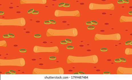 Tteokbokki Noodle vector. korean food. Spicy rice cake.