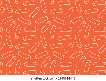 Tteokbokki Noodle vector. Korean food. Spicy rice cake. Spicy rice cake pattern wallpaper.