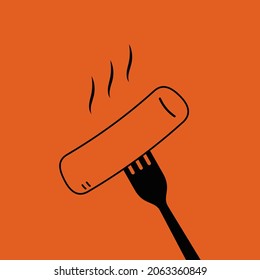 Tteokbokki Noodle vector. Korean food. Spicy rice cake. Tteokbokki logo design.