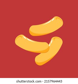 Tteokbokki Noodle vector. Korean food. Spicy rice cake. Tteokbokki logo design.