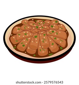 Tteokbokki Vector Art for Korean Street Food Designs