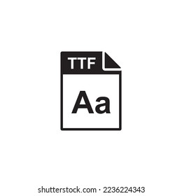 ttf file icon , document icon