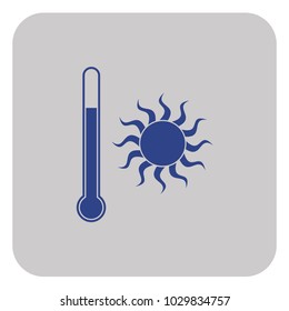 Tthermometer icon. Flat Vector illustration