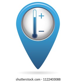 Tthermometer icon. Flat Vector illustration