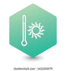 Tthermometer icon. Flat Vector illustration
