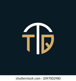 TTQ Einzigartiges abstraktes geometrisches Vektorlogo-Design.