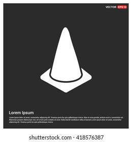 Ttraffic cone icon. 