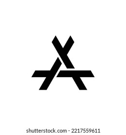 Diseño del logotipo de TTT plantilla de icono creativo, moderno, creativo