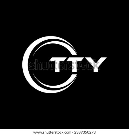 TTY Letter Logo Design, Inspiration for a Unique Identity. Modern Elegance and Creative Design. Watermark Your Success with the Striking this Logo.