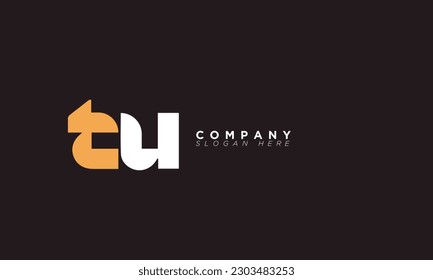 TU Alphabet letters Initials Monogram logo UT, T and U