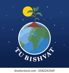 tu bishvat day with green leafy plants