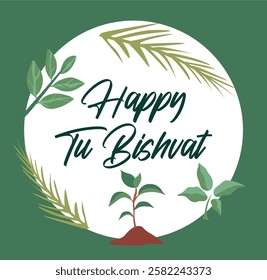 tu bishvat day with green leafy plants