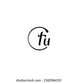 TU fashion initial logo concept in high quality professional design that will print well across any print media