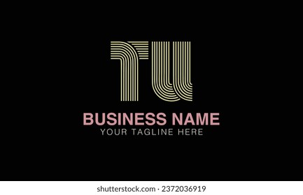 TU initial logo | initial based abstract modern minimal creative logo, vector template image. luxury logotype , real estate homie . typography . initials 