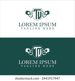 TU initial monogram for fitnes or gym logo with creative style design.	
