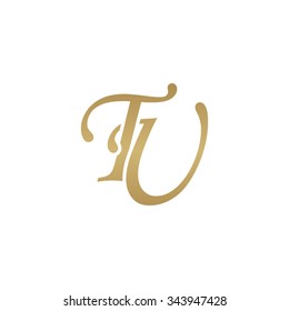 TU initial monogram logo