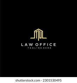 TU initial monogram logo for law office with home office design image