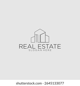 Logotipo monograma inicial TU para imóveis com estilo de construção de luxo