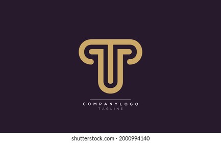 TU initials monogram letter text alphabet logo design