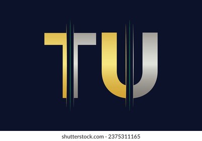 TU letter colorful logo in the circle. Vector Logo Illustration.