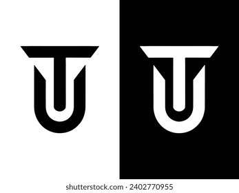 TU letter logo design icon