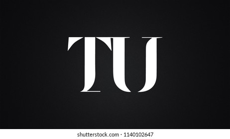 TU Letter Logo Design Template Vector