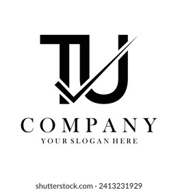 TU Letter Logo Design Template Vektor. Creative Initials Buchstaben TU Logo Konzept.