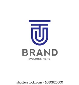 TU letter logo design vector illustration template