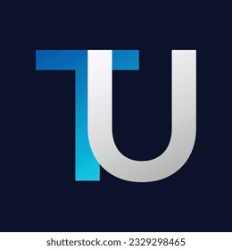 TU Letter Logo Template Illustration Design.