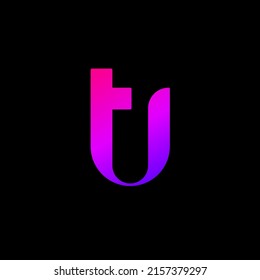 TU letter logo vector design