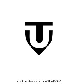 tu letter vector logo